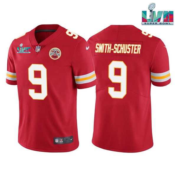 Men & Women & Youth Kansas City Chiefs #9 JuJu Smith-Schuster Red Super Bowl LVII Patch Vapor Untouchable Limited Stitched Jersey->kansas city chiefs->NFL Jersey